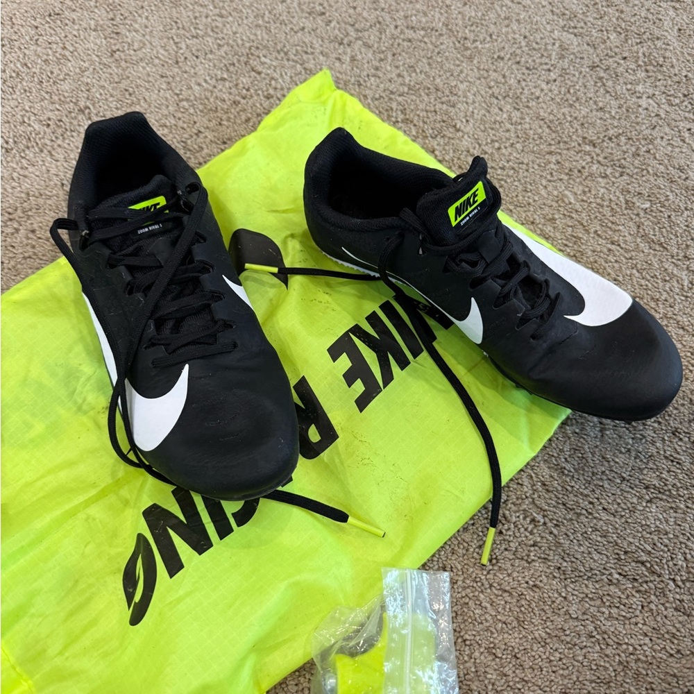 Nike Black and White Track Shoes